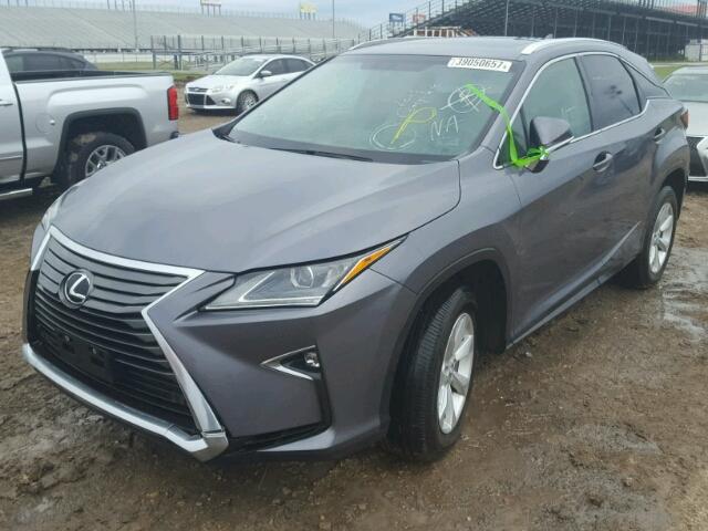 2T2ZZMCAXGC006831 - 2016 LEXUS RX 350 GRAY photo 2