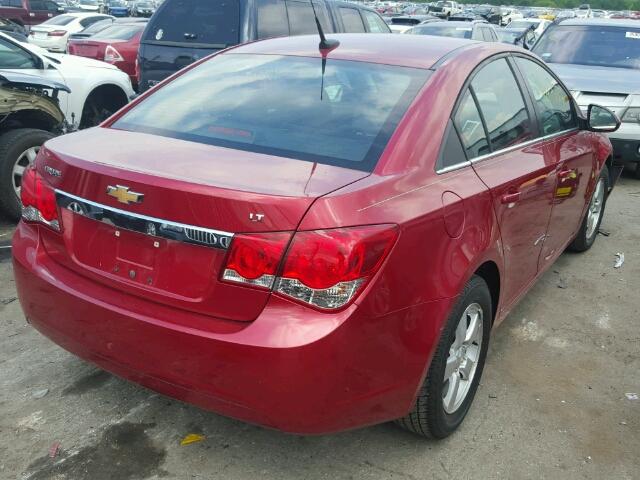 1G1PC5SB1E7266703 - 2014 CHEVROLET CRUZE LT RED photo 4