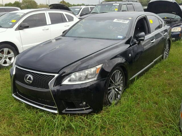 JTHBL5EF5D5124489 - 2013 LEXUS LS BLACK photo 2