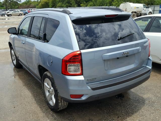1C4NJCBA2DD156386 - 2013 JEEP COMPASS SP BLUE photo 3