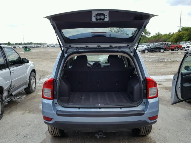 1C4NJCBA2DD156386 - 2013 JEEP COMPASS SP BLUE photo 9