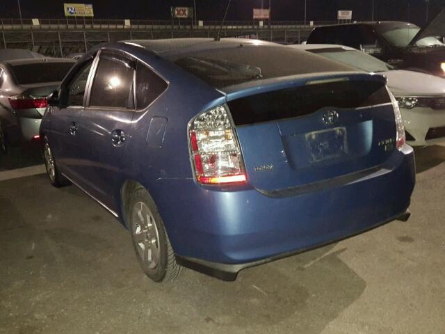 JTDKB20U687772801 - 2008 TOYOTA PRIUS BLUE photo 3