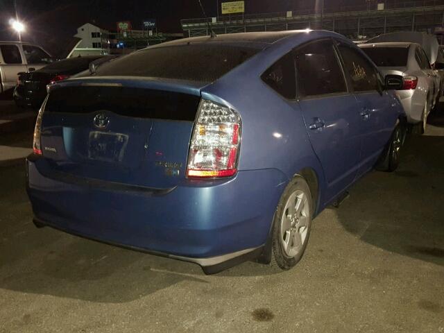 JTDKB20U687772801 - 2008 TOYOTA PRIUS BLUE photo 4