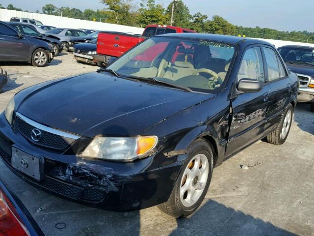 JM1BJ225010401477 - 2001 MAZDA PROTEGE LX BLACK photo 2