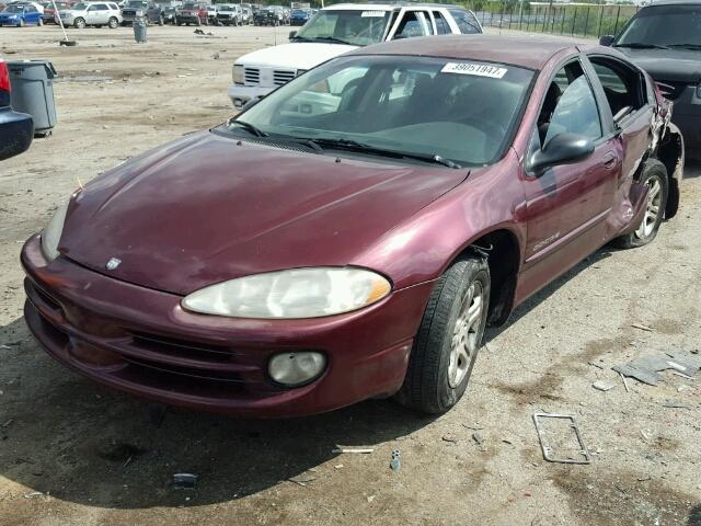 2B3HD56J7YH335267 - 2000 DODGE INTREPID MAROON photo 2