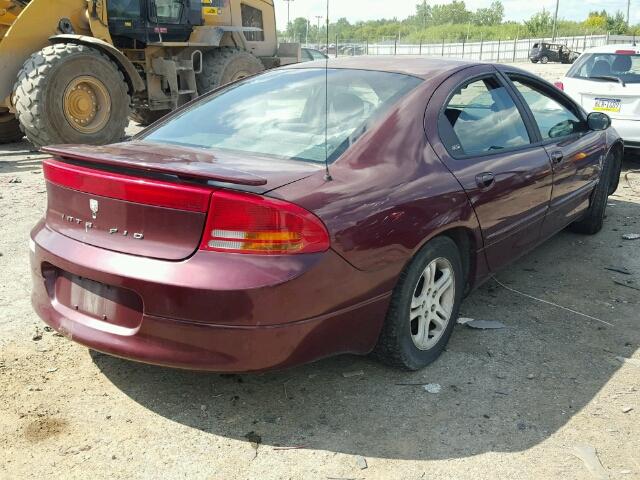 2B3HD56J7YH335267 - 2000 DODGE INTREPID MAROON photo 4