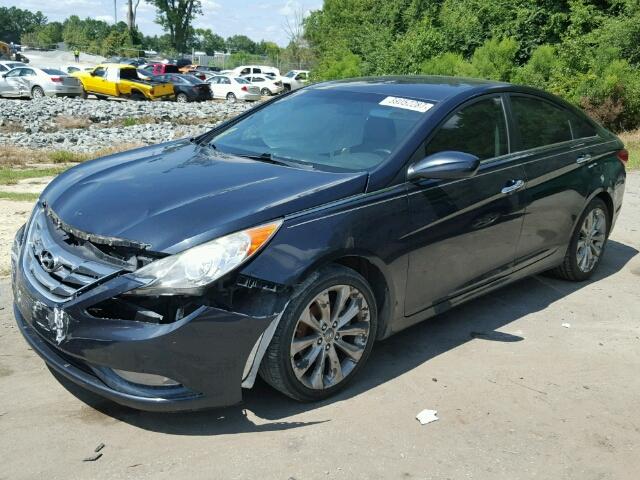 5NPEC4AC0BH230608 - 2011 HYUNDAI SONATA SE BLACK photo 2