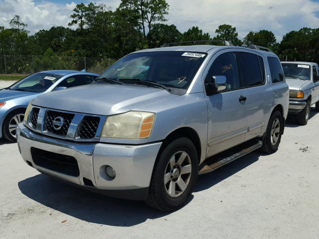 5N1AA08AX4N720361 - 2004 NISSAN ARMADA SE SILVER photo 2