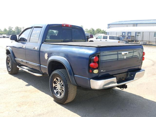 1D7KS28D25J631457 - 2005 DODGE RAM 2500 S BLUE photo 3