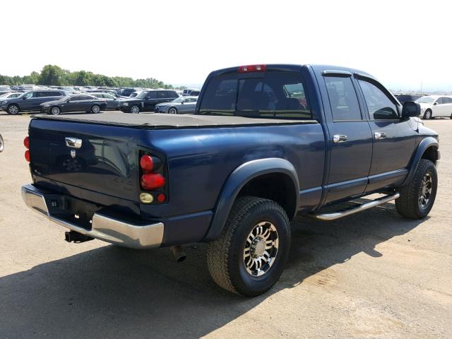 1D7KS28D25J631457 - 2005 DODGE RAM 2500 S BLUE photo 4