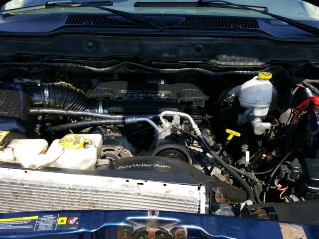 1D7KS28D25J631457 - 2005 DODGE RAM 2500 S BLUE photo 7