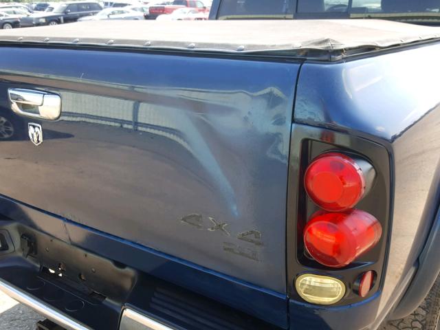 1D7KS28D25J631457 - 2005 DODGE RAM 2500 S BLUE photo 9