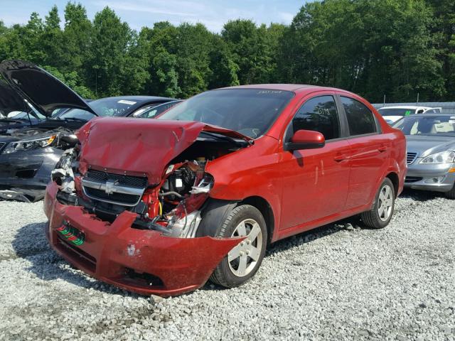 KL1TD5DEXBB231149 - 2011 CHEVROLET AVEO LS RED photo 2