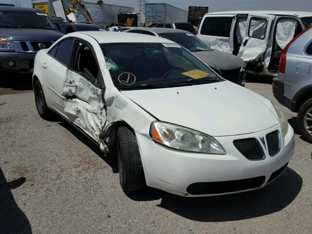 1G2ZF58B374218580 - 2007 PONTIAC G6 VALUE L WHITE photo 1