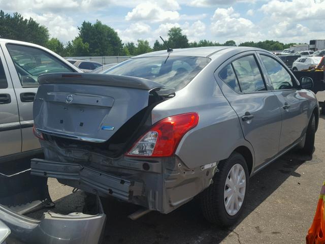 3N1CN7AP2EL840300 - 2014 NISSAN VERSA GRAY photo 4