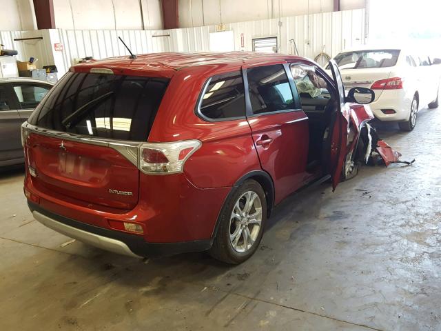 JA4AD3A33FZ009020 - 2015 MITSUBISHI OUTLANDER RED photo 4