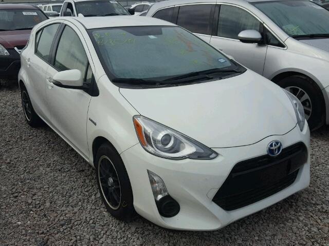 JTDKDTB30F1583467 - 2015 TOYOTA PRIUS C WHITE photo 1