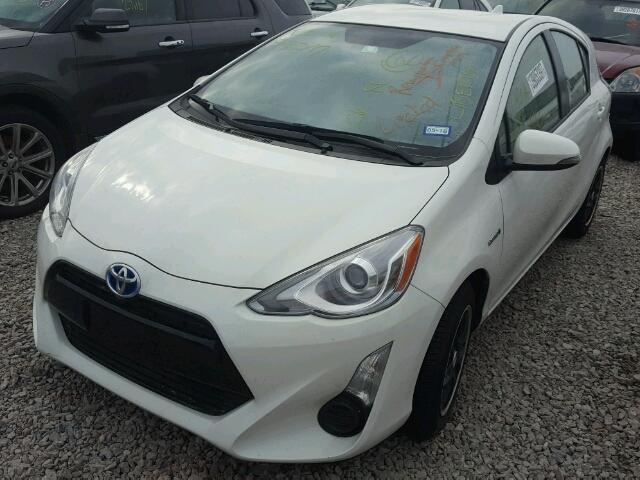 JTDKDTB30F1583467 - 2015 TOYOTA PRIUS C WHITE photo 2