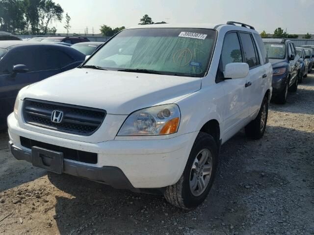 2HKYF18533H583758 - 2003 HONDA PILOT WHITE photo 2