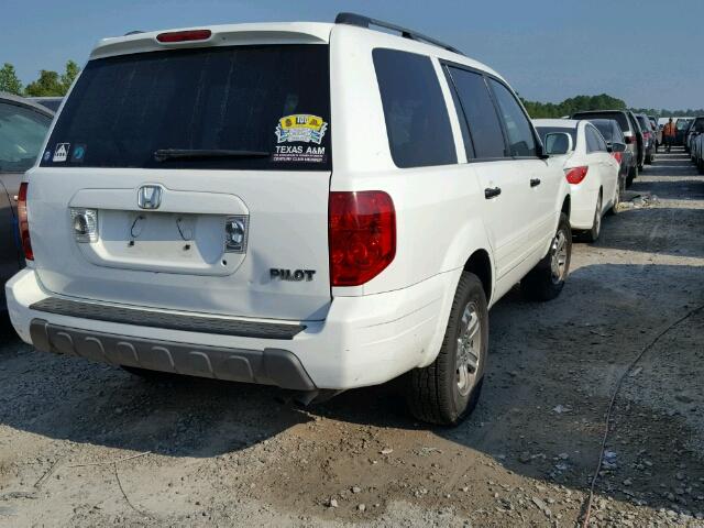 2HKYF18533H583758 - 2003 HONDA PILOT WHITE photo 4