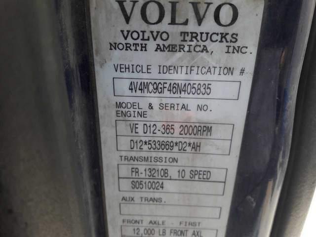 4V4MC9GF46N405835 - 2006 VOLVO VN VNM UNKNOWN - NOT OK FOR INV. photo 10