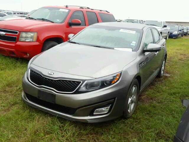 5XXGM4A79FG501563 - 2015 KIA OPTIMA LX GRAY photo 2