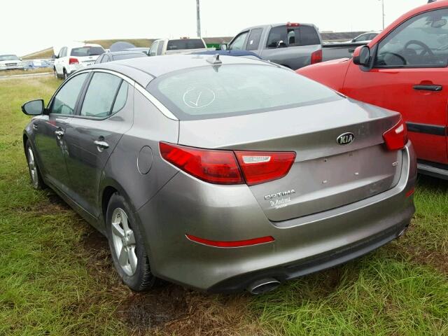 5XXGM4A79FG501563 - 2015 KIA OPTIMA LX GRAY photo 3