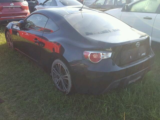 JF1ZNAA18D1712526 - 2013 TOYOTA SCION FR-S შავი ფოტო 3