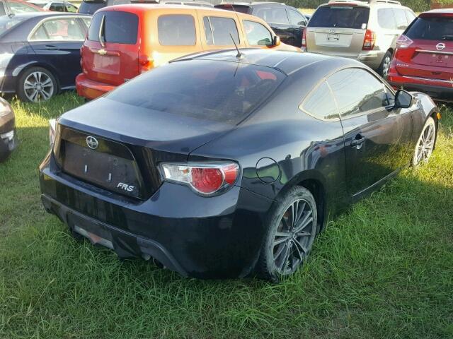 JF1ZNAA18D1712526 - 2013 TOYOTA SCION FR-S BLACK photo 4