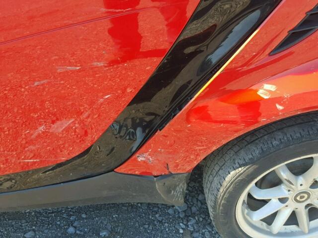 WMEEK31X08K188324 - 2008 SMART FORTWO PAS 橙色 照片 9