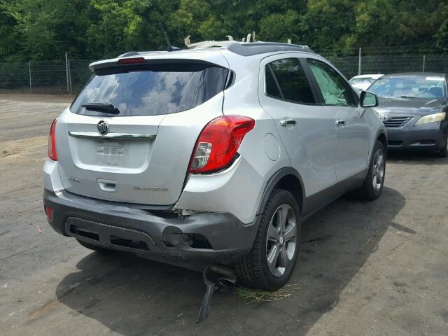 KL4CJBSB9DB158376 - 2013 BUICK ENCORE CON SILVER photo 4