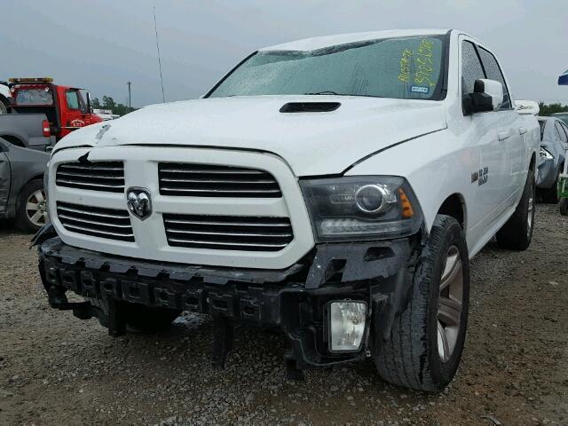 1C6RR6MT9ES223306 - 2014 RAM 1500 SPORT WHITE photo 2