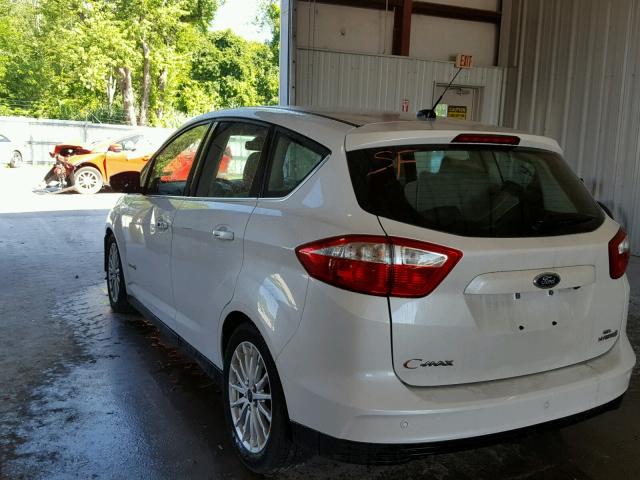 1FADP5BU7DL531491 - 2013 FORD C-MAX SEL WHITE photo 3