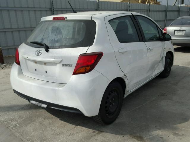 VNKKTUD37GA069338 - 2016 TOYOTA YARIS L WHITE photo 4