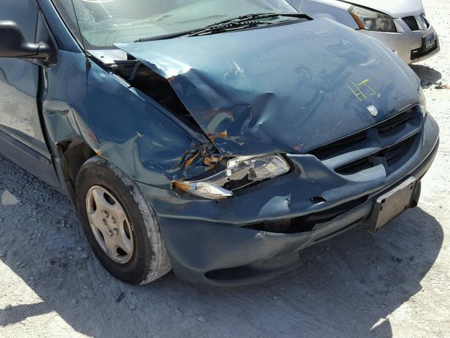 2B4GP2533YR785234 - 2000 DODGE CARAVAN GREEN photo 9