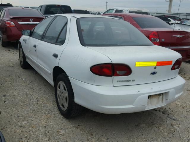 1G1JF5241Y7264954 - 2000 CHEVROLET CAVALIER L WHITE photo 3