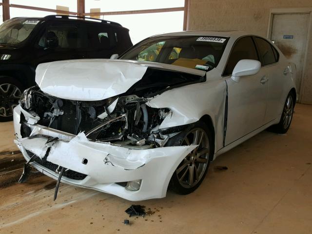 JTHBK262585075085 - 2008 LEXUS IS 250 WHITE photo 2