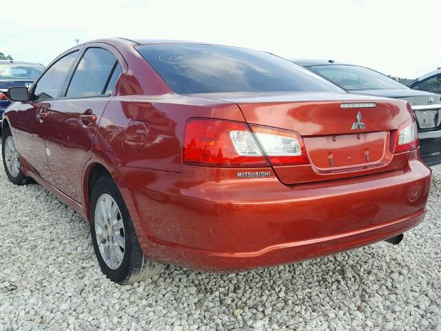 4A3AB36F99E004895 - 2009 MITSUBISHI GALANT RED photo 3