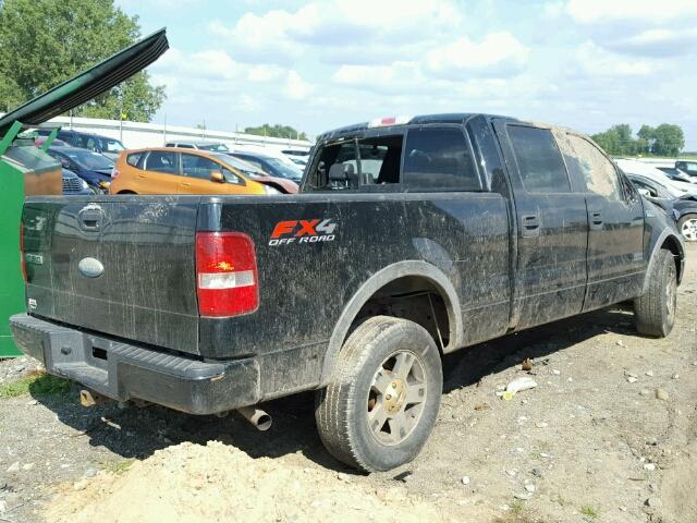 1FTPW14V68FB55279 - 2008 FORD F150 SUPER BLACK photo 4