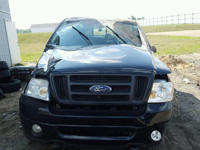 1FTPW14V68FB55279 - 2008 FORD F150 SUPER BLACK photo 9