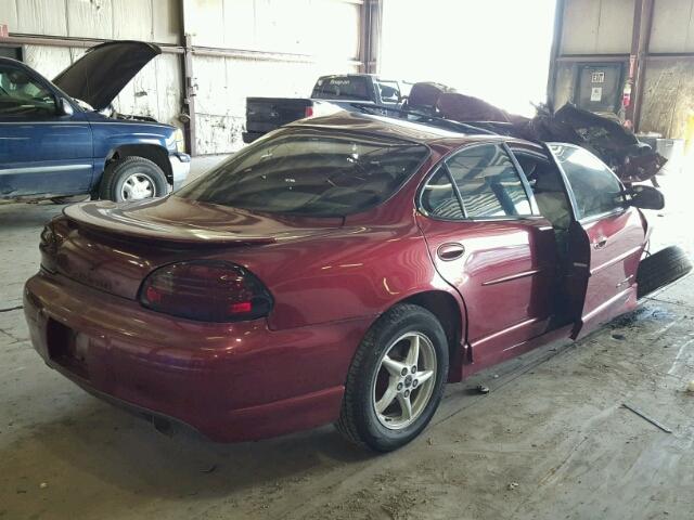 1G2WP52K82F124426 - 2002 PONTIAC GRAND PRIX RED photo 4