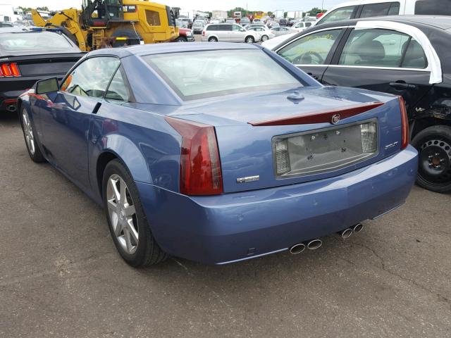 1G6YV34A255601044 - 2005 CADILLAC XLR BLUE photo 3