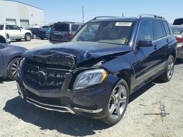 WDCGG0EB0EG224091 - 2014 MERCEDES-BENZ GLK 250 BL BLUE photo 2