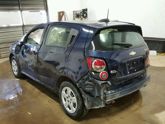 1G1JA6SH7F4216249 - 2015 CHEVROLET SONIC LS 蓝色 照片 3