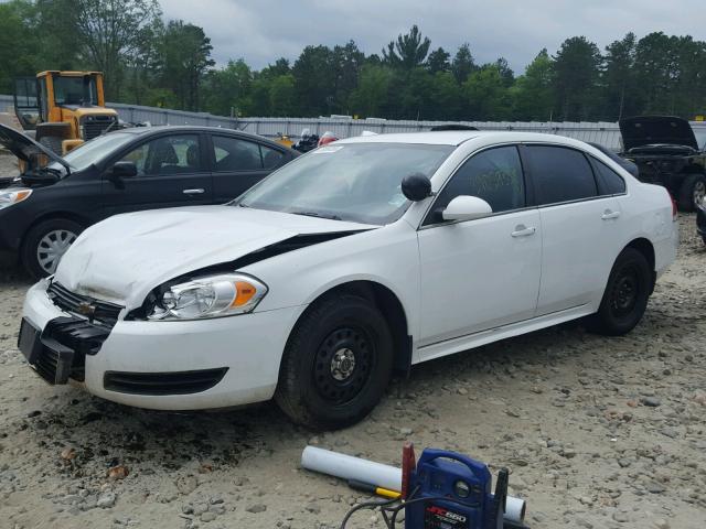 2G1WD5EM9B1297034 - 2011 CHEVROLET IMPALA POL WHITE photo 2