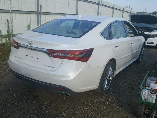 4T1BK1EBXHU263261 - 2017 TOYOTA AVALON XLE WHITE photo 4