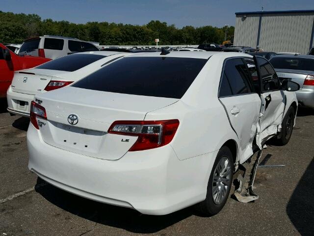 4T1BF1FK7EU312219 - 2014 TOYOTA CAMRY WHITE photo 4