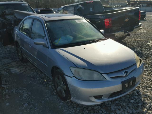 1HGES26774L019294 - 2004 HONDA CIVIC SILVER photo 1