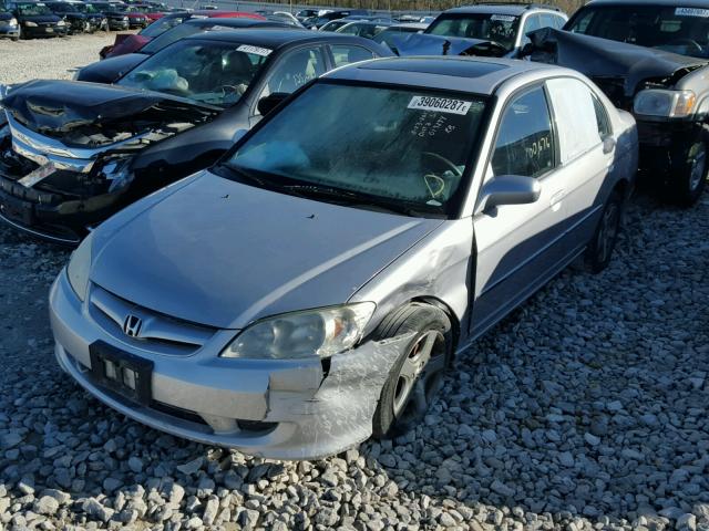 1HGES26774L019294 - 2004 HONDA CIVIC SILVER photo 2