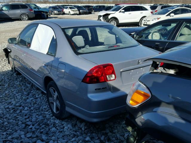 1HGES26774L019294 - 2004 HONDA CIVIC SILVER photo 3